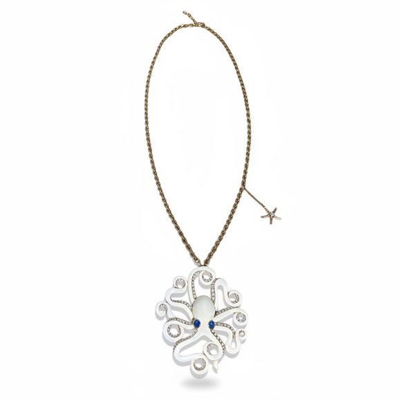 Betsey Johnson Gold Octopus Necklace - Picture 2 of 4